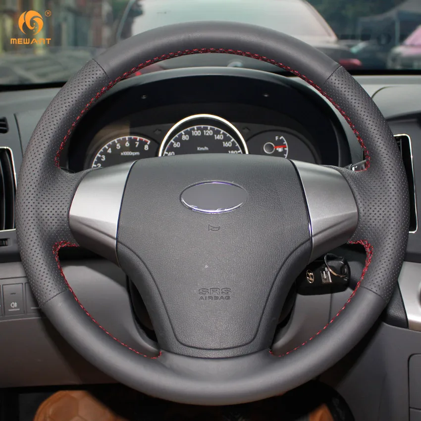 MEWANT черный чехол рулевого колеса автомобиля из искусственной кожи для Hyundai Elantra