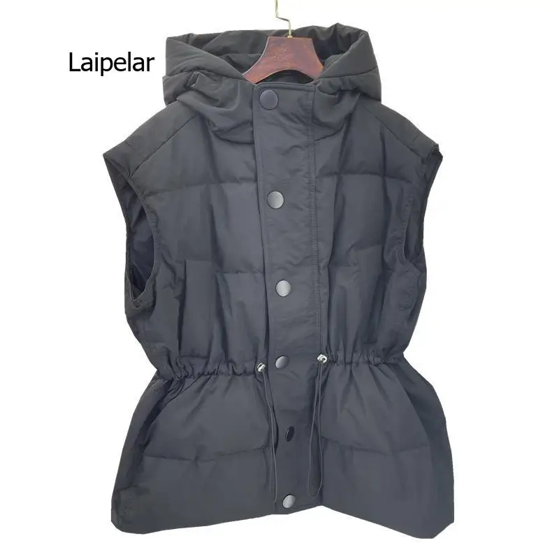Korean fashion winter new style vest down jacket vest hooded loose  cotton jacket vest