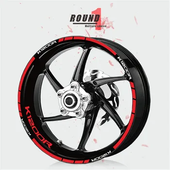 

MTKRACING for Wheel stripe four color LOGO sticker waterproof motorcycle sticker tire for BMW k1200r
