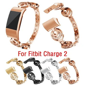 

2020 Metal Band for Fitbit Charge 2 Band Metal Straps Smart Watch Stainless Steel Band for Fitbit Charge 2 Bracelet Replacement