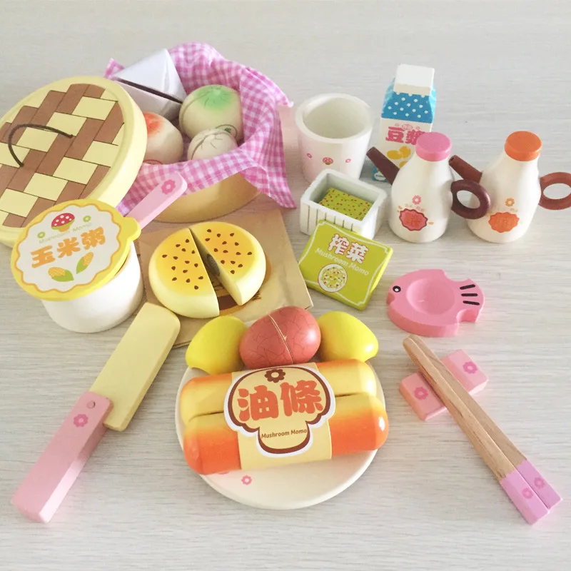  Excellent Wood Chinese Style Early Box of Wooden Model Kitchen Play House Slicer Children Character - 4000460140183