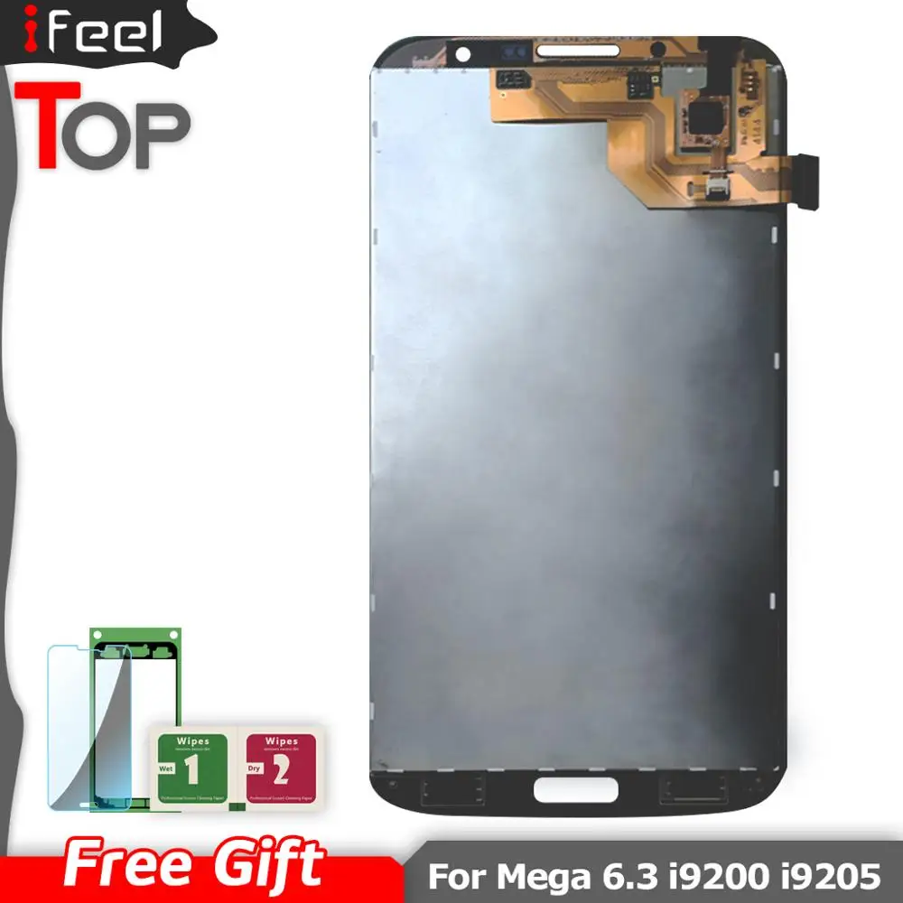 ЖК-дисплей для Samsung Galaxy Mega 6 3 i9200 i9205 сенсорный экран дигитайзер с рамкой полная