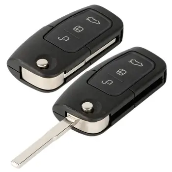 

Flip Folding Remote Key Shell Fit For FORD Focus Fiesta C Max Ka Key Case 3 BTN