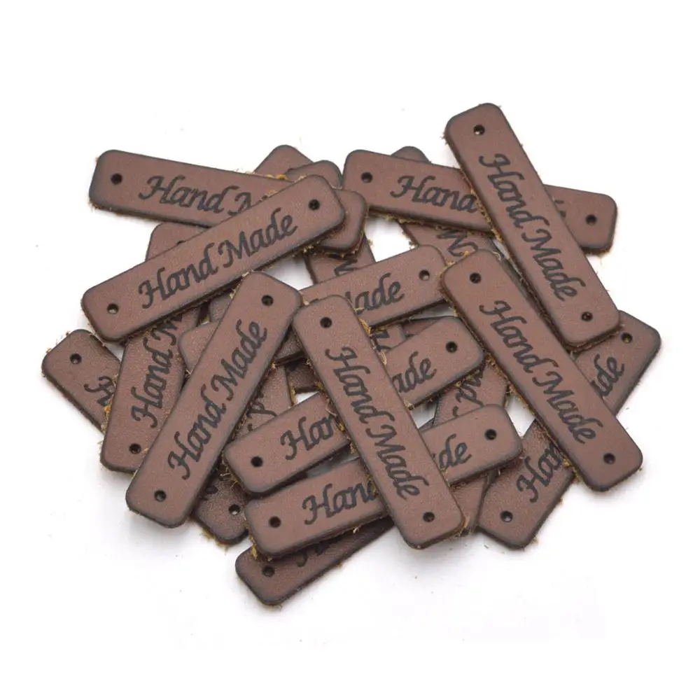 No.11-4.4cm x1cm KALASO Высокое качество 20 шт ручной работы этикетки для одежды кожаные этикетки ручной работы бирки джинсы сумки обувь DIY Швейные принадлежности - Цвет: No.11-4.4cm x1cm