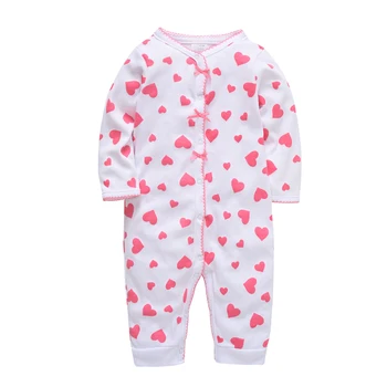 

2019 Autumn Winter Baby Girls roupa de bebes Newborn Jumpsuit Long Sleeve Cotton Pajamas 0-12 Months Rompers Baby Clothes