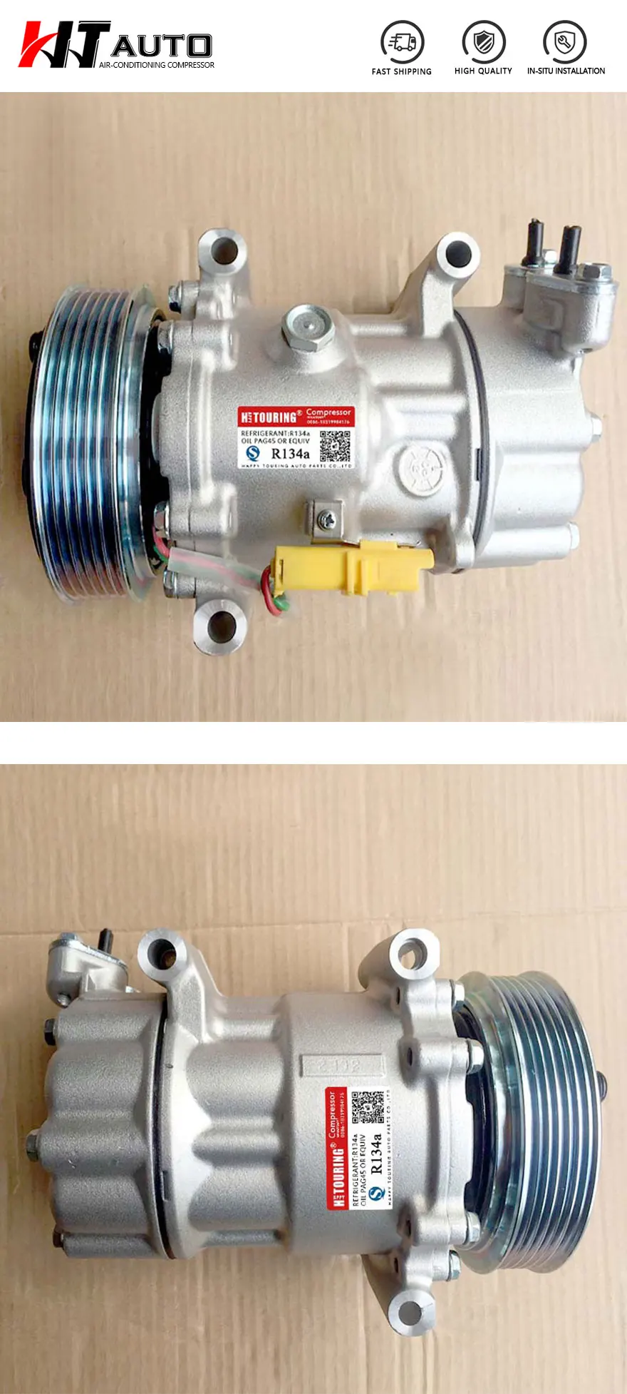 SD6V12 AC компрессор 6PK для автомобиля peugeot 206 307 для Citroen Fiat 1449 1450 9671456680 9655191680 6453XJ 6453QE 215310145 6453QH