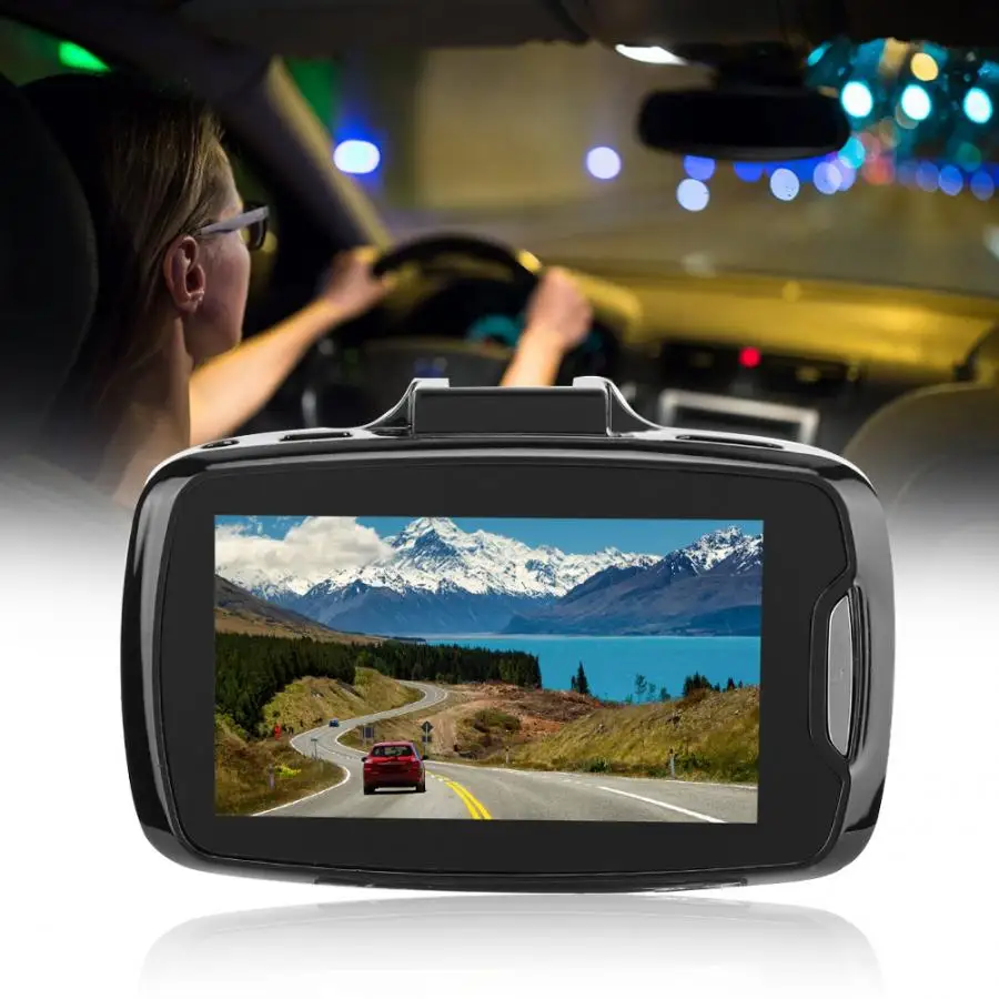 2.7in Автомобильная камера DVR Передняя Задняя линза Wi-Fi 1080P HD g-сенсор видеорегистратор