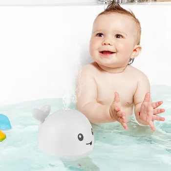 

Baby Electric Induction Sprinkler Ball with Light Children Water Spray Bath Toys Parent-child Interactive Shower Water Toy Set