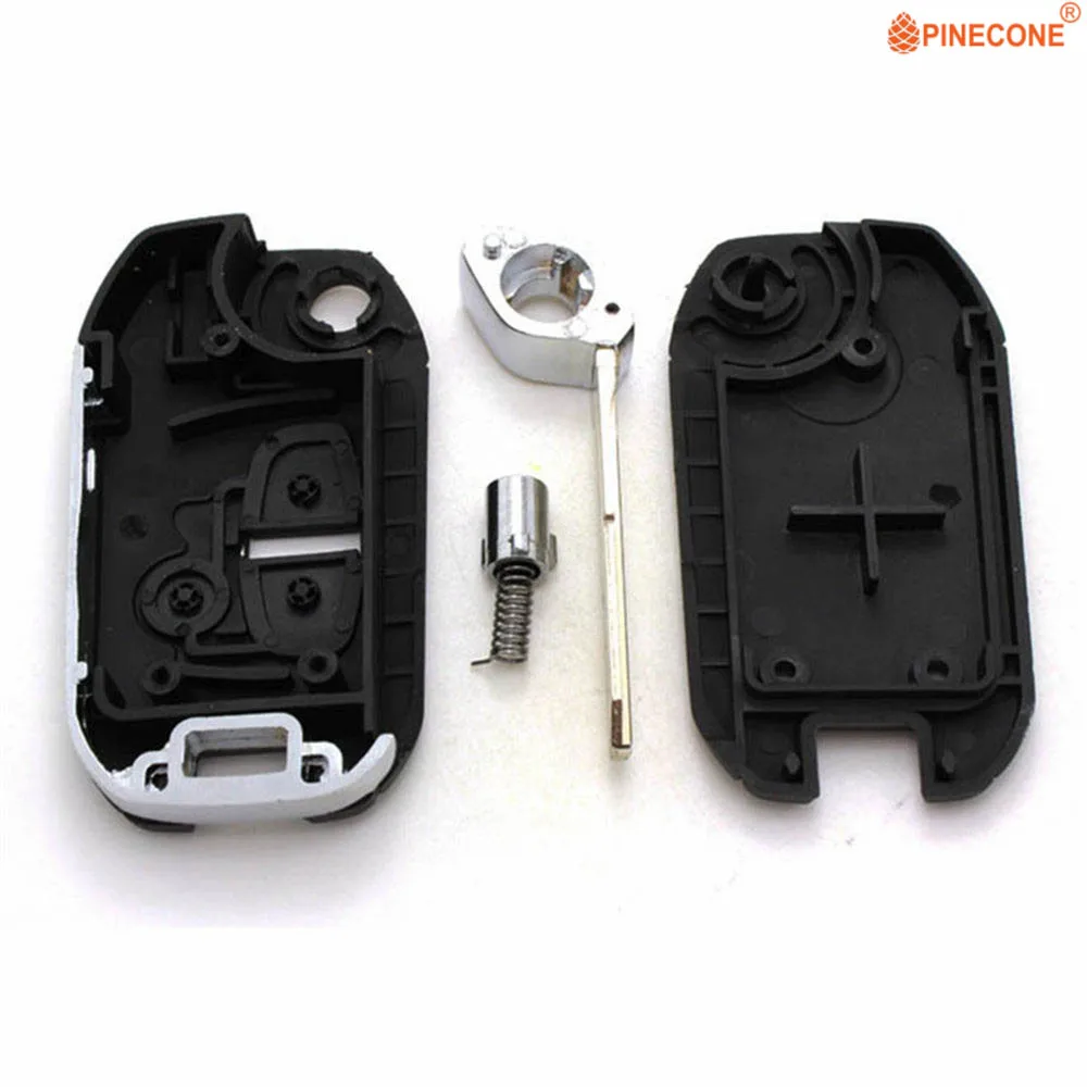 PINECONE для Mitsubishi ASX Outlander Grandis Pajero Sport 2 кнопочный ключ автомобиля Uncut Blade модифицированный пульт дистанционного ключа Fob Shell Case
