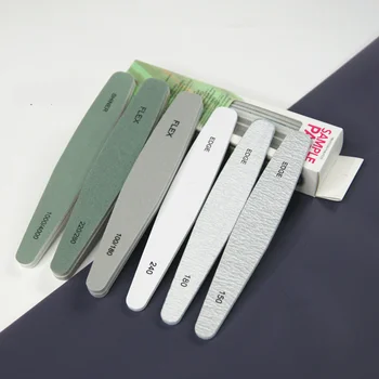 

6Pcs/Lot Nail File Sanding Buffer Block Pedicure Manicure Buffing Polish Beauty Tools Professional Nail Files Grey Boat