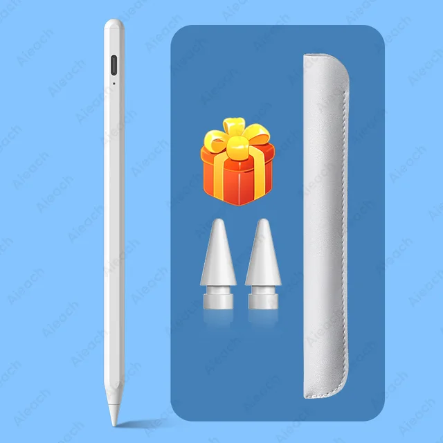 For Apple Pencil 2 iPad 23th Gen Bluetooth Stylus Pen For iPad Drawing Touch Pen For iPad 2021 2020 2019 2018 With Power Display White