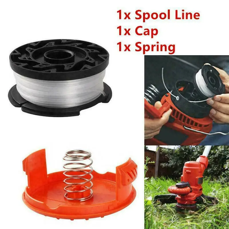 Black+decker Trimmer Line & Spring - Replacement Spool Covers