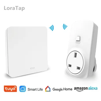 

Voice Control Google Home Alexa Echo Smart Life Tuya Wifi Socket UK Standard Plug Outlet App Timer and Remote Control