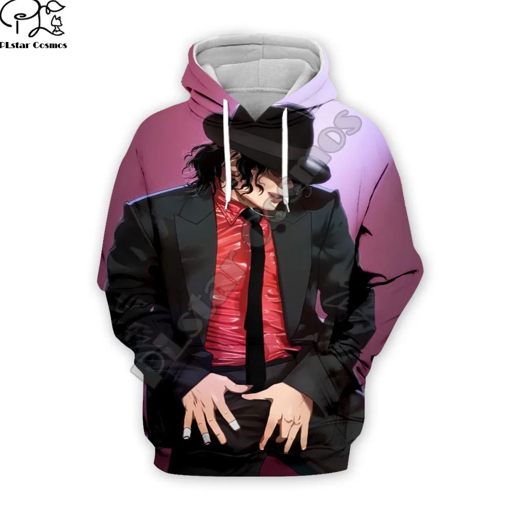 

PLstar Cosmos Pop King Michael Jackson casual colorful 3DPrint Hoodie/Sweatshirt/Jacket/shirts Mens Womens hip hop Spacewalk s-5