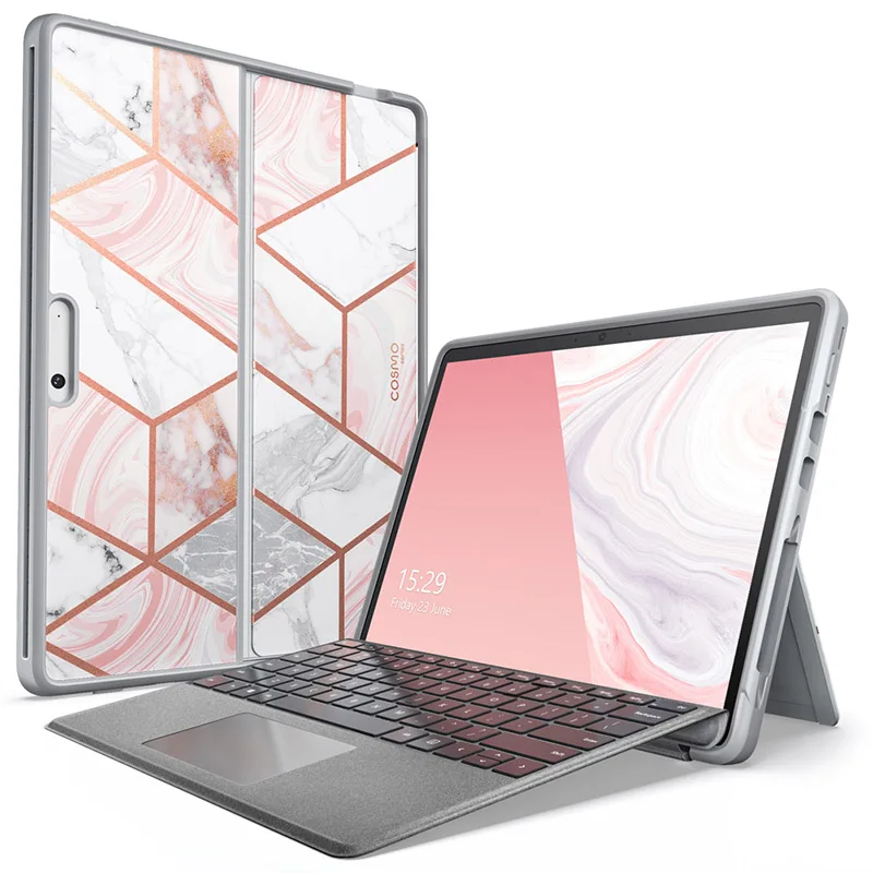 para Microsoft Surface Pro Case 2023 I-blason Cosmo Fino Glitter Capa Protetora para Carros Case Compatível com tipo Teclado