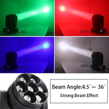 

led moving head 7x40w 4in1 rgbw bee eye zoom moving head led light for stage party show