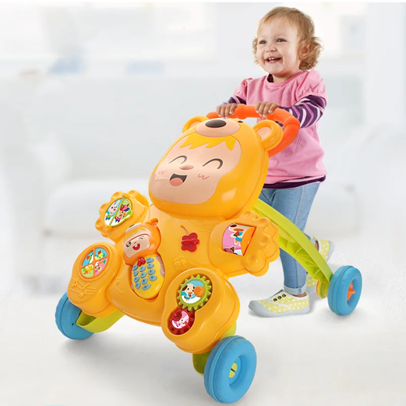 

Youleen Baby Walker Weight Gain Tank Mobile Phone Multi-functional Music Educational Hand Push Baby Walker Baby Toys