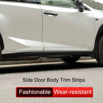 

QHCP Car Door Body Strips Trim Sticker 4Pcs/Set ABS Electroplating Fit For Lexus NX200 300 200T 300H 2015 2016 2017 2018 Styling