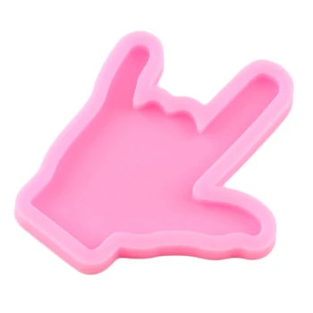 

Crystal Epoxy Resin Mold Keychain Pendant Casting Silicone Mould DIY Crafts Tool B95F