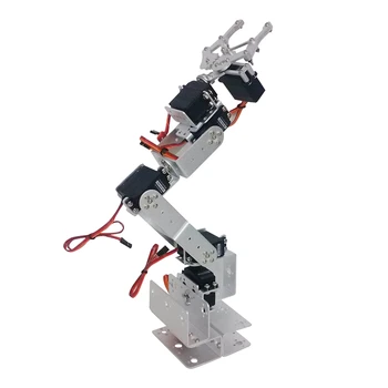 

AM05-6 Degree-Of-Free Manipulator Metal Alloy Mechanical Arm Clamp Claw DIY a Full Set of Structural Parts