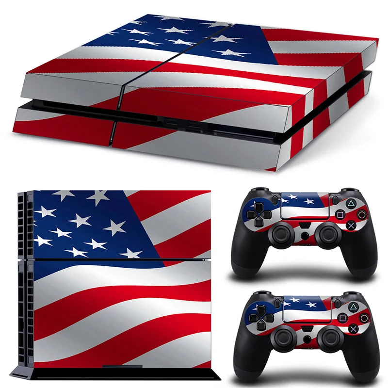 Наклейки для консоли PS4 и 2 контроллера наклейки ps4 из ПВХ|Наклейки| |