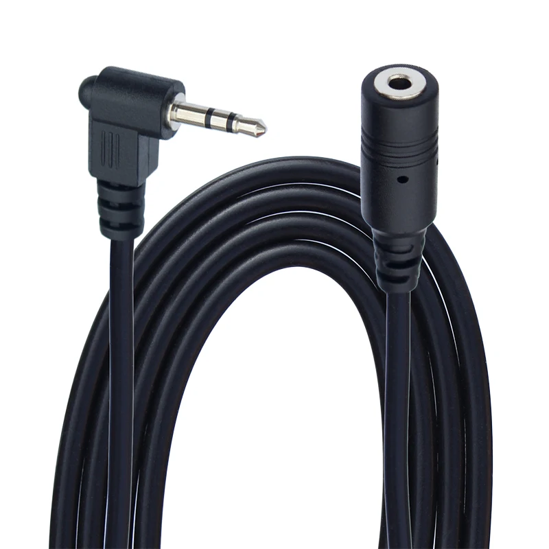 

0.2m 1.5m 3m 2.5mm Male to Female 3 Pole Stereo Jack Extension Audio Cable 90 Right Angled Audio Adaptor Cable