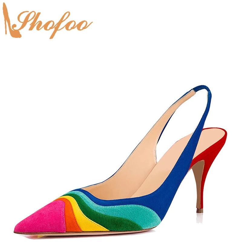 blue evening heels