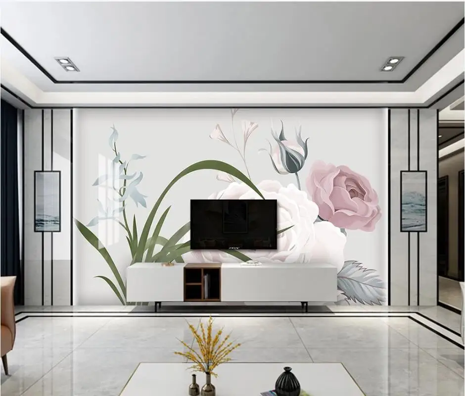 

AINYOOUSEM 3D wallpaper marble flower background wall papier peint papel de parede wallpaper 3d wallpaper wall paper