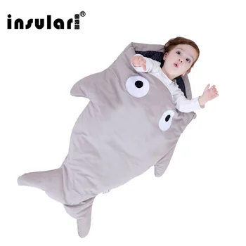 

0-12M cartoon baby sleeping bag, baby quilt, anti-kick, and cute baby sleeping bag in the shape of a shark