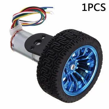 

Gear Motors With Mounting Bracket Wheel Encoder Motor Kit DC 6V 210RPM Practical Universal