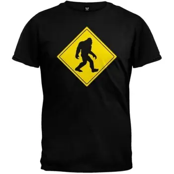 

Bigfoot Crossing Adult Mens T-Shirt