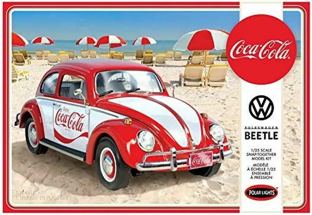 Round 2 POL 960 1:24 весы Voolkswagen Beetle Snap(Cooca-Cola) 2т модельные Комплекты автомобилей