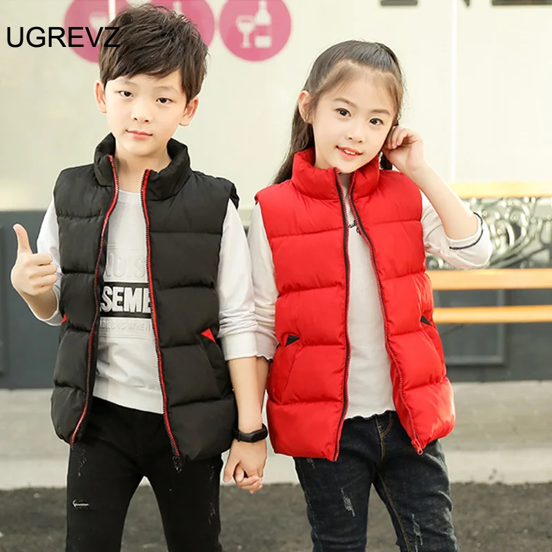 Kids Cotton-Padded Thicken Waistcoat Parent-Child Boys Clothes Vest for Girls Jacket Baby Clothes Children Tops Girls Vest 3-14