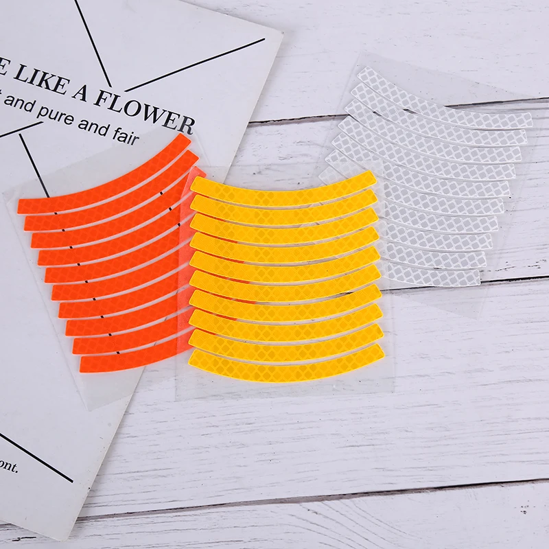 Wheel Decals Reflective Tape Safety Strips Bike Reflective Stickers Bicycle Wheel Stickers For Children Balance Bike Accessories