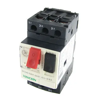 

3P Motor Starter Circuit Breaker Protector MPCB 0.1-0.16A 690V