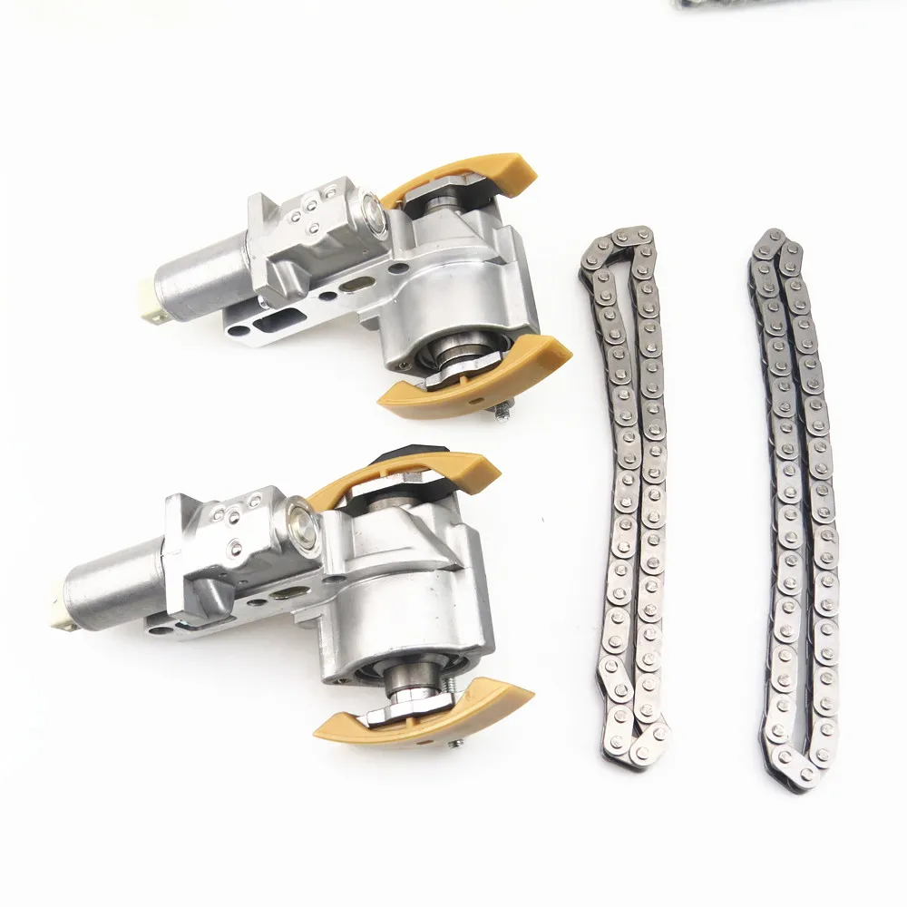 Fhawkeyeq Qty 2 Catena Di Distribuzione Del Motore + 06D Tenditore Per A6 S6 A8 Rs6 Vw Phaeton Touareg 109 229 B 077 109 087 P 077 109 088 P