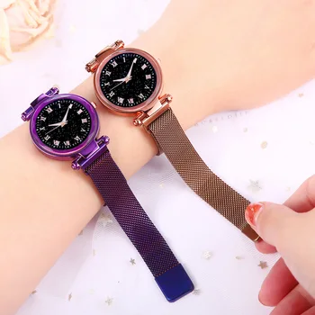 

Women Watches Brand Starry Sky Dial Ladies Fashion Quartz Wristwatch Simple Clock Casual Reloj Mujer Relogio Feminino