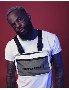

Functional Chest Rig Bag For Unisex Streetwear Trend Tactical Chest Bags Adjustable Street Hip Hop Tooling Vest Bag Kanye West