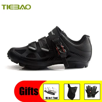 

Tiebao pro mountain bike shoes sapatilha ciclismo mtb cycling sneakers self-locking breathable 16-in-1 bike repair tool