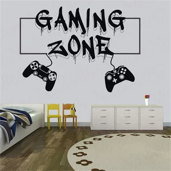 

Gamer wall decal Gaming Zone Eat Sleep Game Controller video game wall decals Customized For Kids Bedroom Vinyl Wall Decal WL911