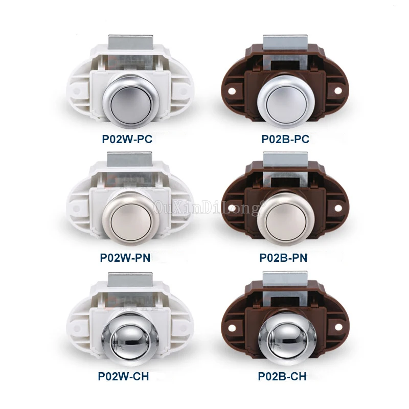 

2019 New Style 10PCS Camper Car Push Lock 26mm RV Caravan Boat Motor Home Cabinet Drawer Latch Button Locks JF1762