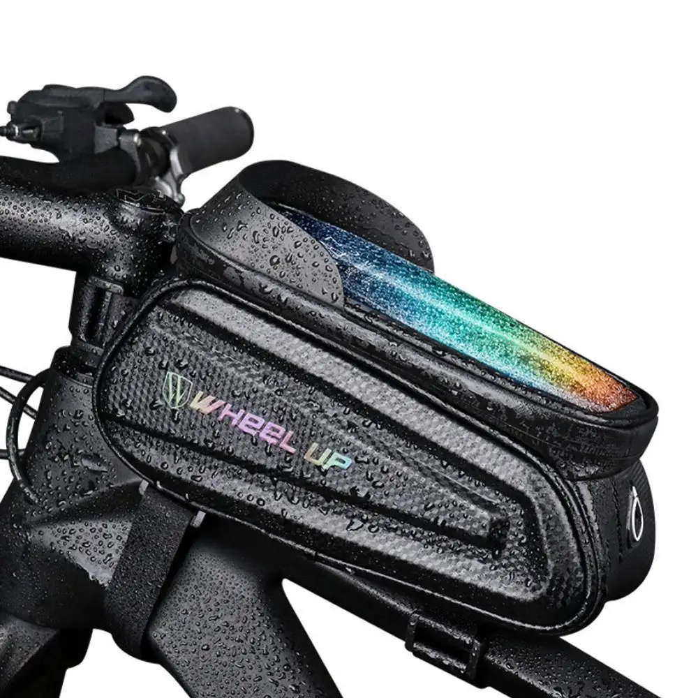 

Rainproof Bike Bag Bicycle Frame Front Top Tube Bag Cycling Reflective 7.0in Phone Case Touchscreen Bag MTB Bicycle Accessories