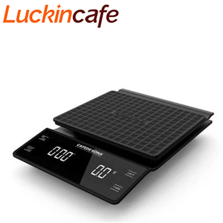  Electronic scale of hand-brewed coffee coffee coffee powder LED display 3000 when coffee bean food  - 4000173527027