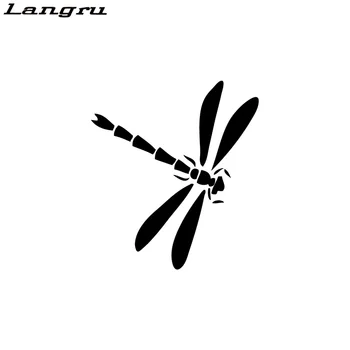 

Langru Dragonfly Silhouette Car Sticker Cartoon Animal Vinyl Car Decal Accessories Jdm