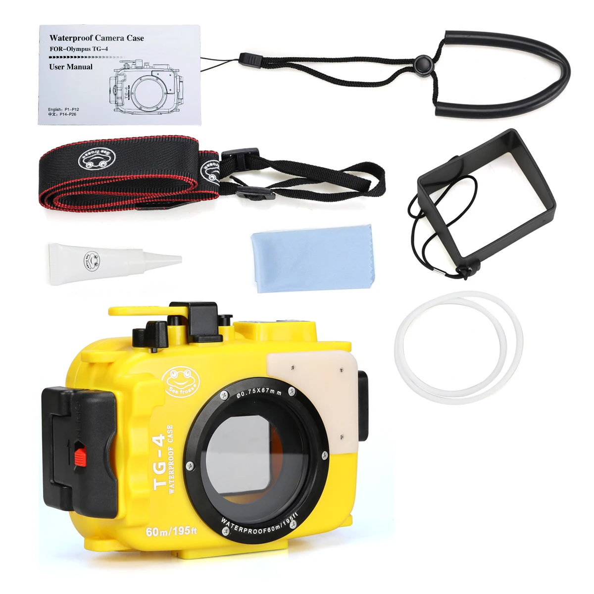 Сумка для подводной камеры для Olympus TG4 325ft/60M Чехол для подводной камеры 1 шт