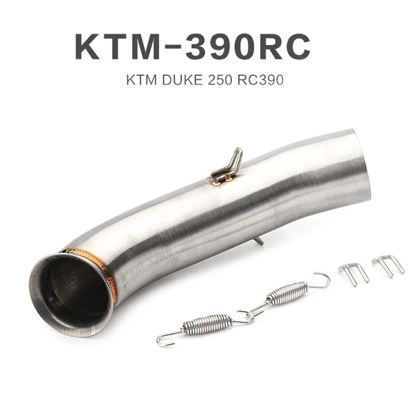 51 мм, без шнуровки, для мотоцикла, выхлопная труба для KTM DUKE 390 250 125 Duke RC 390 RC390-18, глушитель средней длины