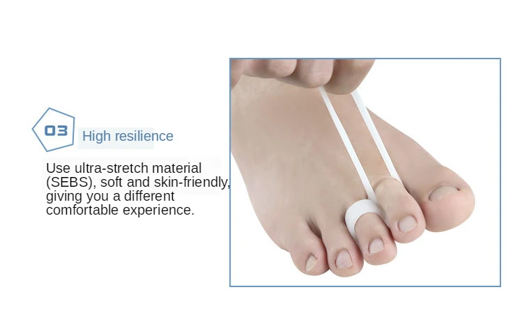 Dedo do pé Cuidados com os Pés Antepé Ajustador Protetor Macio Coxim Separador Pedicure Corrector Ortopedia Masculino - Feminino 80pieces = 40pairs 9 High Quality Beleza e saúde
