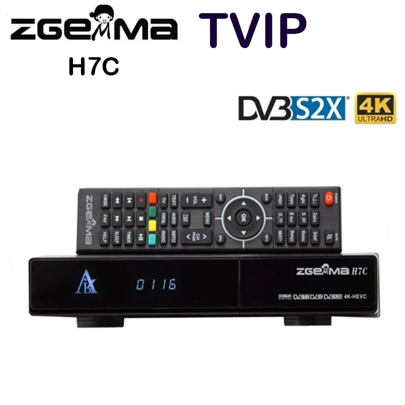 Zgemma H7C 4K Ultra HD satellite tv receiver combo DVB-S2X+2*DVB-T2/C 4k decoder Linux Operating System | Электроника