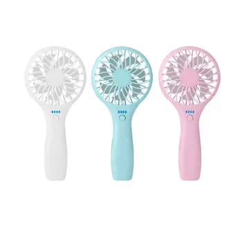 

Without Battery Desktop USB Fan Cooling Handheld Fan 3 Speed Cooler Fan With LED Light for Car Home Office S03 20 Dropship