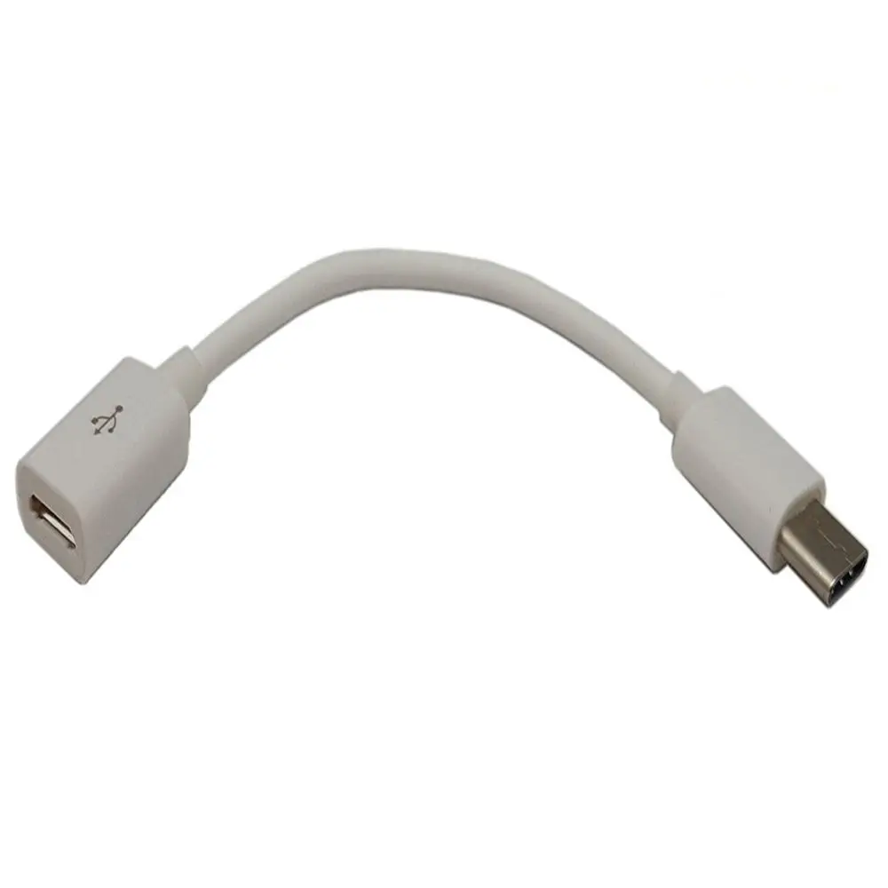 Белый Черный/белый USB 3,1 кабель для передачи данных тип-c штекер для микро-5pin женский телефонный кабель для передачи данных 0,1 м 0,15 м - Цвет: Белый